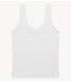 Alix The Label Top ladies knitted rib tanktop LIGHT GREY MELANGE