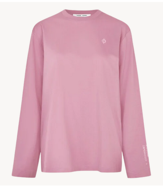 Samsøe Samsøe T-Shirt SADOVE LS T-SHIRT 15276 ORCHID STAMP