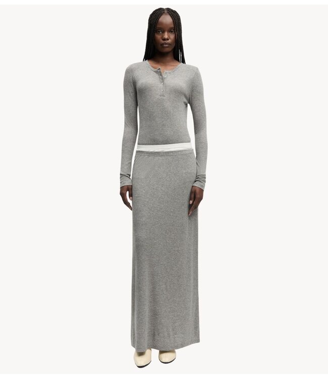 Samsøe Samsøe Rok SADOU SKIRT 15886 MID GREY MEL.