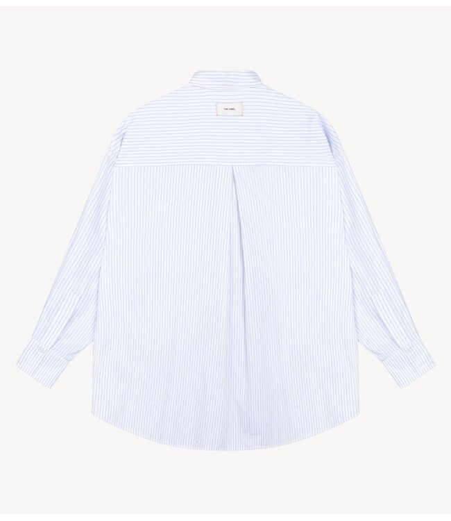 Alix The Label Blouse ladies woven pinstripe blouse  SOFT WHITE