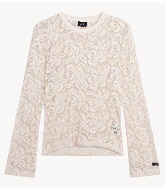 Alix The Label Top ladies woven lace top CREAM