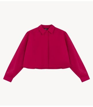 Refined Department Blouse ladies woven cropped blouse MYRA RASPBERRY