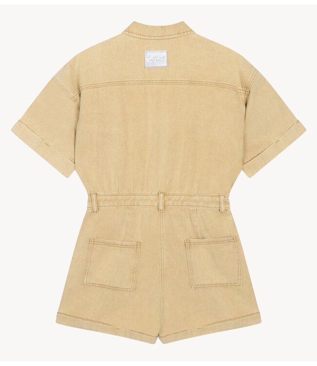 Refined Department Jumpsuit ladies woven relaxed studs jumpsuit KATE CAMEL