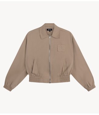 Refined Department Jack ladies woven oversized bomber jacket RIRI CAMEL