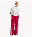 Refined Department Broek ladies woven wide stripes pants DOLCE RASPBERRY