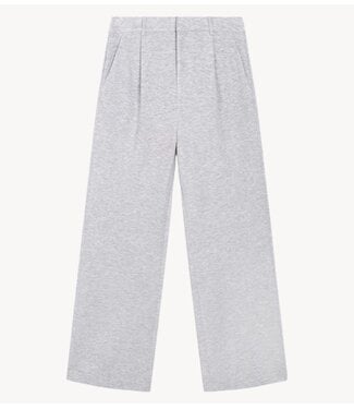 Refined Department Broek ladies knitted relaxed classic pants PUCK GREY MELANGE