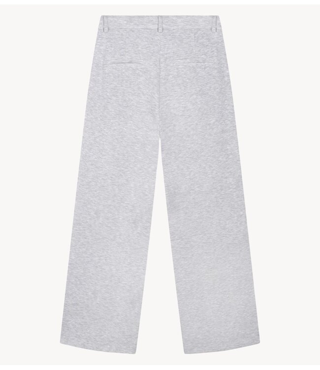 Refined Department Broek ladies knitted relaxed classic pants PUCK GREY MELANGE