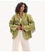 Refined Department Jack ladies woven oversized pu fringe jacket TORI MATCHA