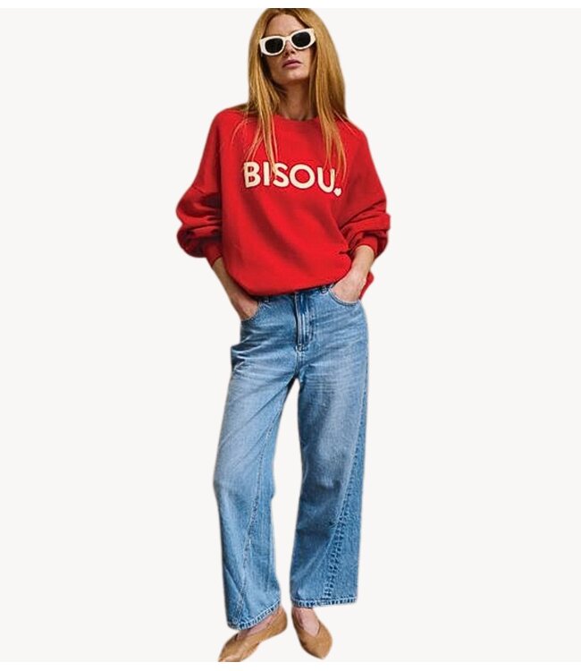 OU. Trui Sweater Rue de Buci Bisou Rouge