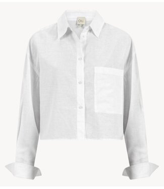OU. Top Blouse Éclat blanche