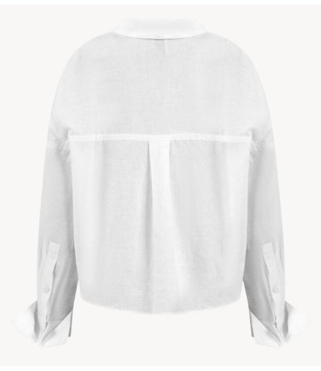 OU. Top Blouse Éclat blanche