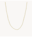 Anna+Nina Ketting Peridot Gemstone Necklace Gold Plated
