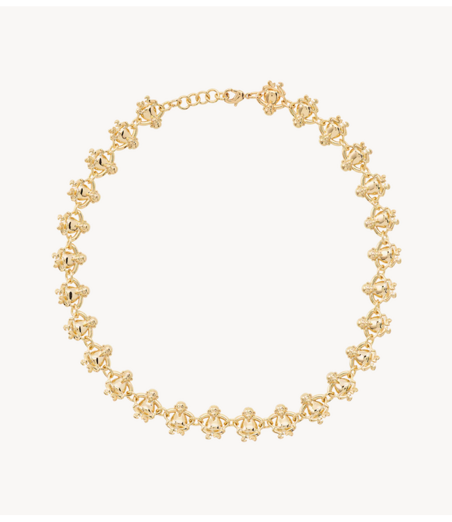 Anna+Nina Ketting Monkey Loop Choker Gold Plated