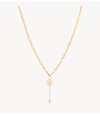 Anna+Nina Ketting Dolce Heart Choker Gold Plated
