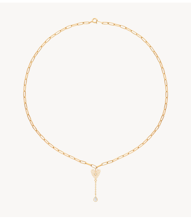 Anna+Nina Ketting Dolce Heart Choker Gold Plated