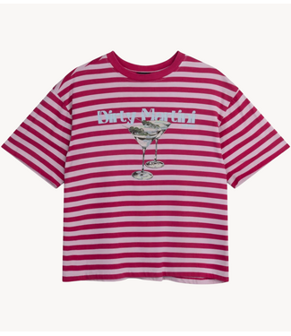 Refined Department T-shirt ladies knitted oversized t-shirt LOUI SOFT PINK