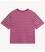 Refined Department T-shirt ladies knitted oversized t-shirt LOUI SOFT PINK