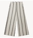 10DAYS Broek wide leg jogger stripes soft white melee