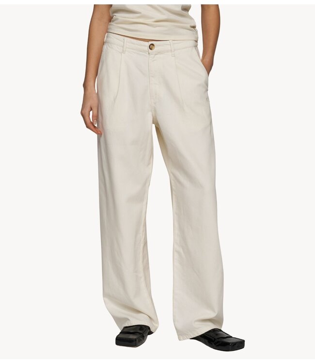 10DAYS Broek soft twill pants ecru