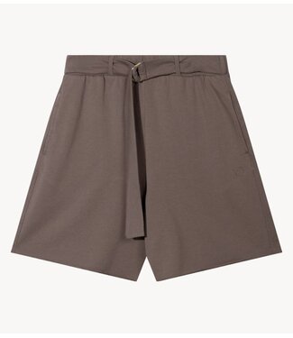 10DAYS Broek belted shorts fleece moonrock