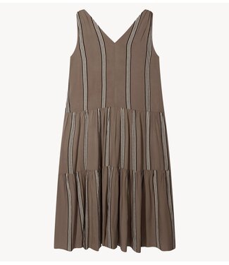10DAYS Jurk flowy maxi dress stripes moonrock