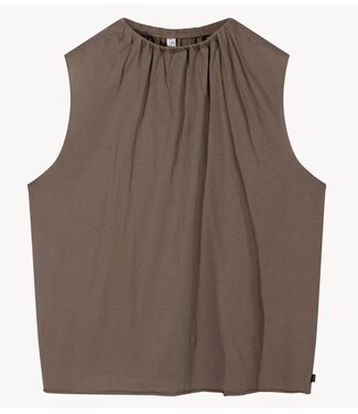 10DAYS Top pleated top jersey moonrock