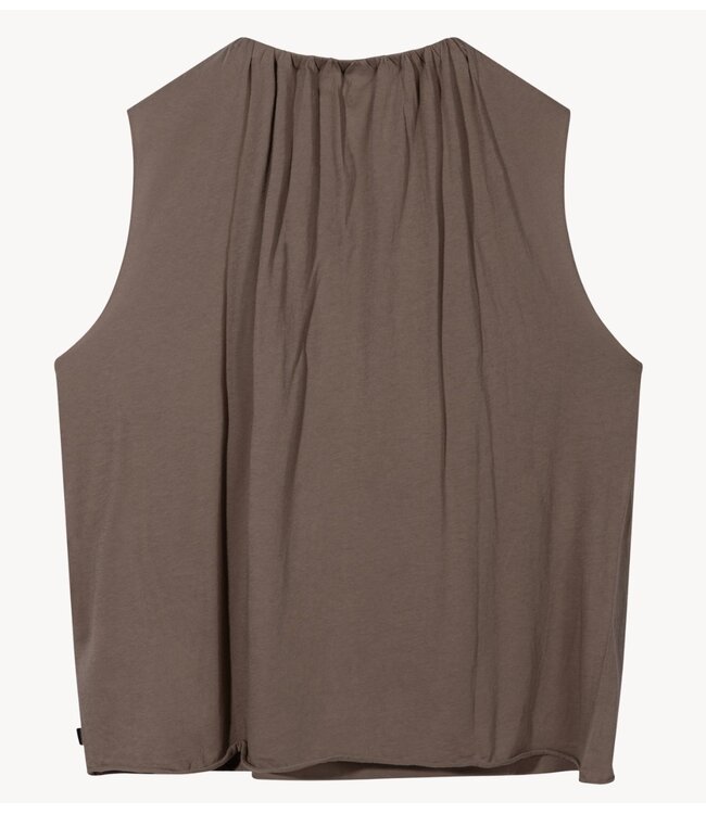 10DAYS Top pleated top jersey moonrock