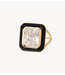 Anna+Nina Ring Alba Nero Ring Gold Plated