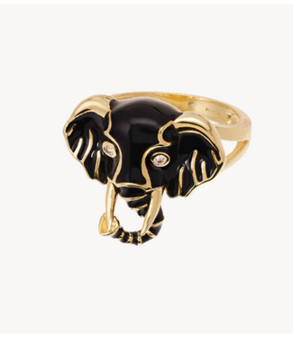 Anna+Nina Ring Notte Elephant Ring Gold Plated
