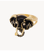 Anna+Nina Ring Notte Elephant Ring Gold Plated
