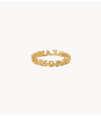 Anna+Nina Ring Amore Ring  Gold Plated
