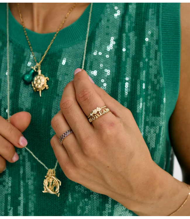 Anna+Nina Ring Amore Ring  Gold Plated