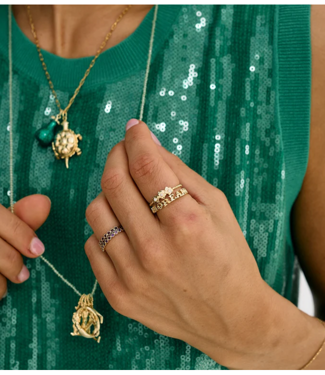 Anna+Nina Ring Fiorita Ring Gold Plated
