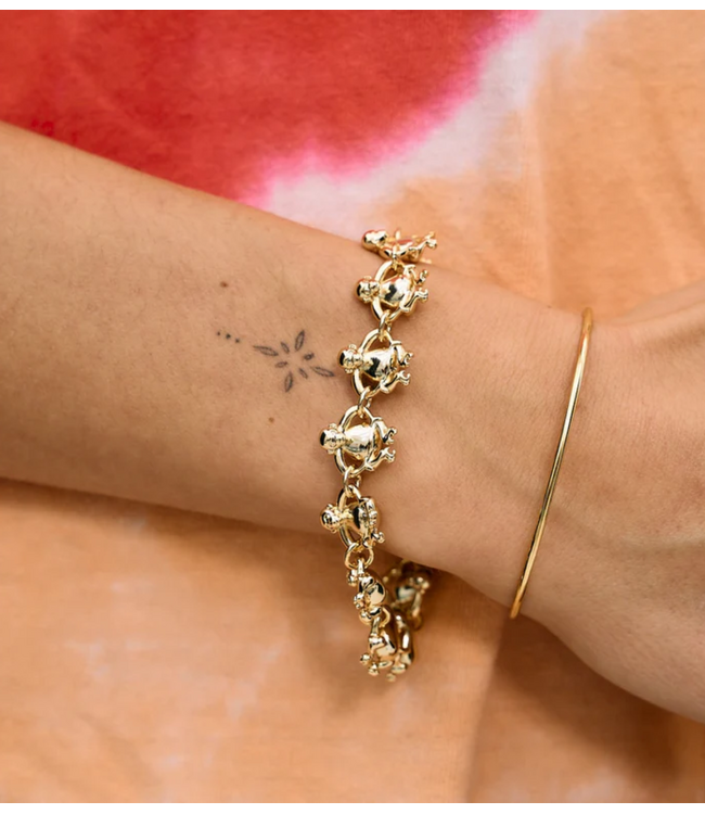 Anna+Nina Armband Monkey Loop Bracelet Gold Plated