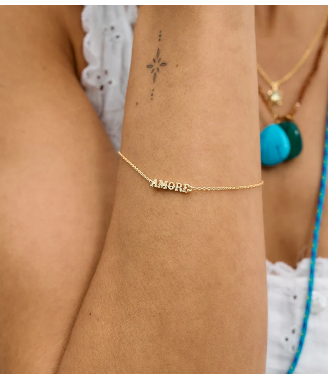 Anna+Nina Armband Amore Bracelet Gold Plated