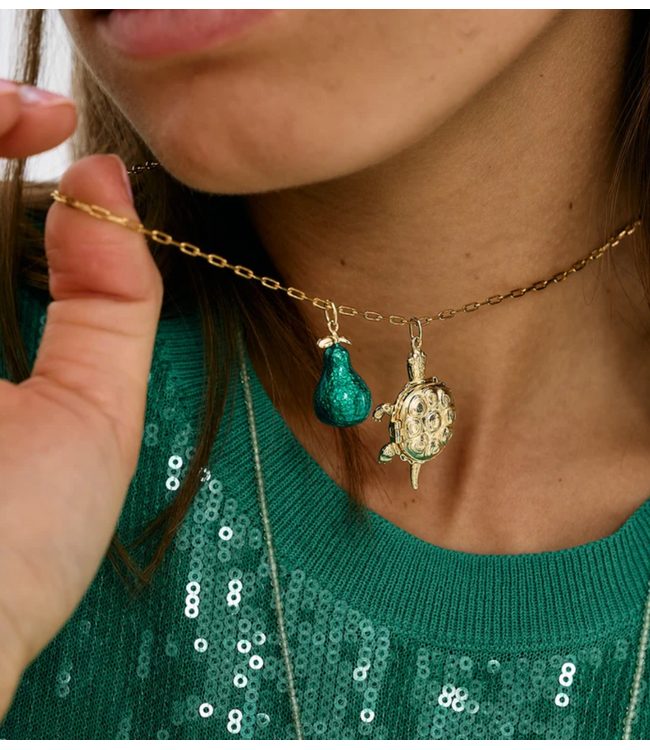 Anna+Nina Bedel Whispering Turtle Charm Gold Plated