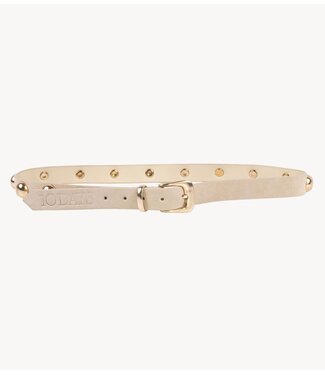 10DAYS Riem suede belt studs soft vanilia