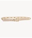 10DAYS Riem suede belt studs soft vanilia
