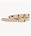 10DAYS Riem suede belt studs soft vanilia
