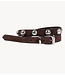 10DAYS suede belt studs deep brown