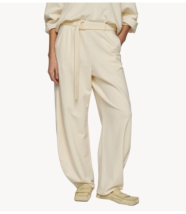 10DAYS Broek wide leg jogger soft vanilia