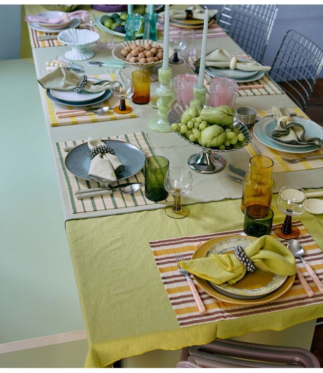 HKLIVING Tafelkleed Ease table cloth, dune (160x300cm)