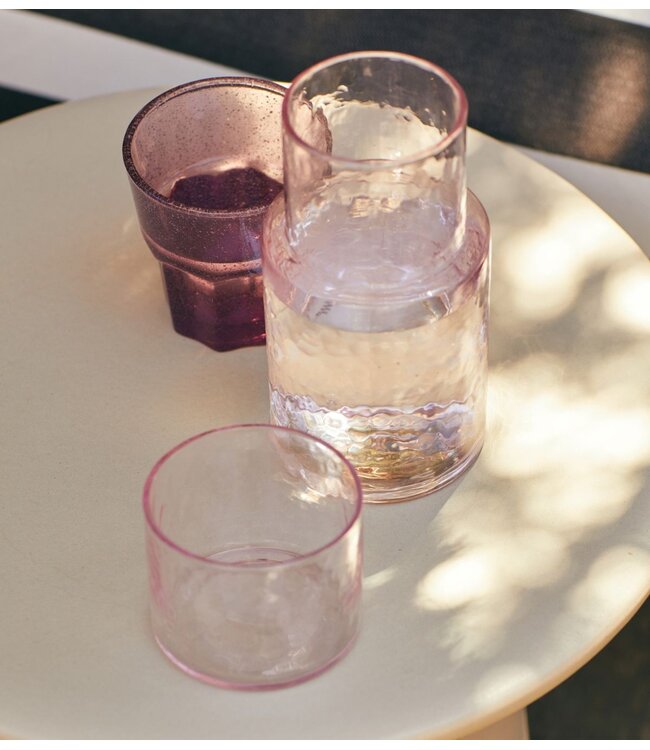 HKLIVING Water carafe   Tube carafe blush