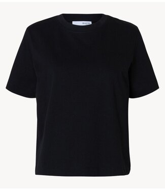 Selected Top SLWESSENTIAL SS BOXY TEE NOOS black
