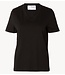Selected Top SLWESSENTIAL SS V-NECK TEE NOOS Black
