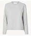 Selected Top SLWESSENTIAL LS BOXY TEE NOOS Light Grey Melange