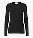Selected Top BLWMANJA LS O-NECK NOOS black