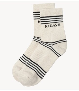 10DAYS Sokken socks stripes soft white melee