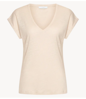 BY-BAR Top momi linen top oyster