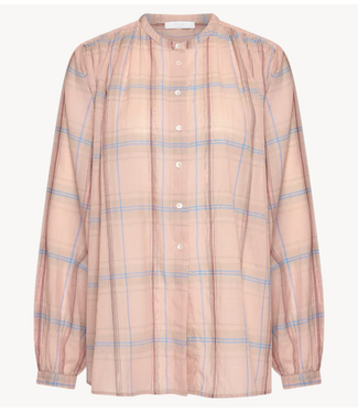 BY-BAR Blouse nyka pink check blouse blush pink check